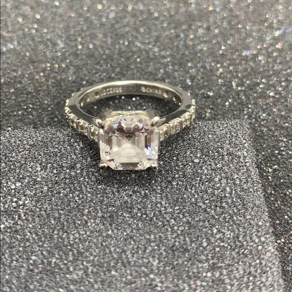 Jean Dousset Absolute 925 Sterling Silver CZ Ring